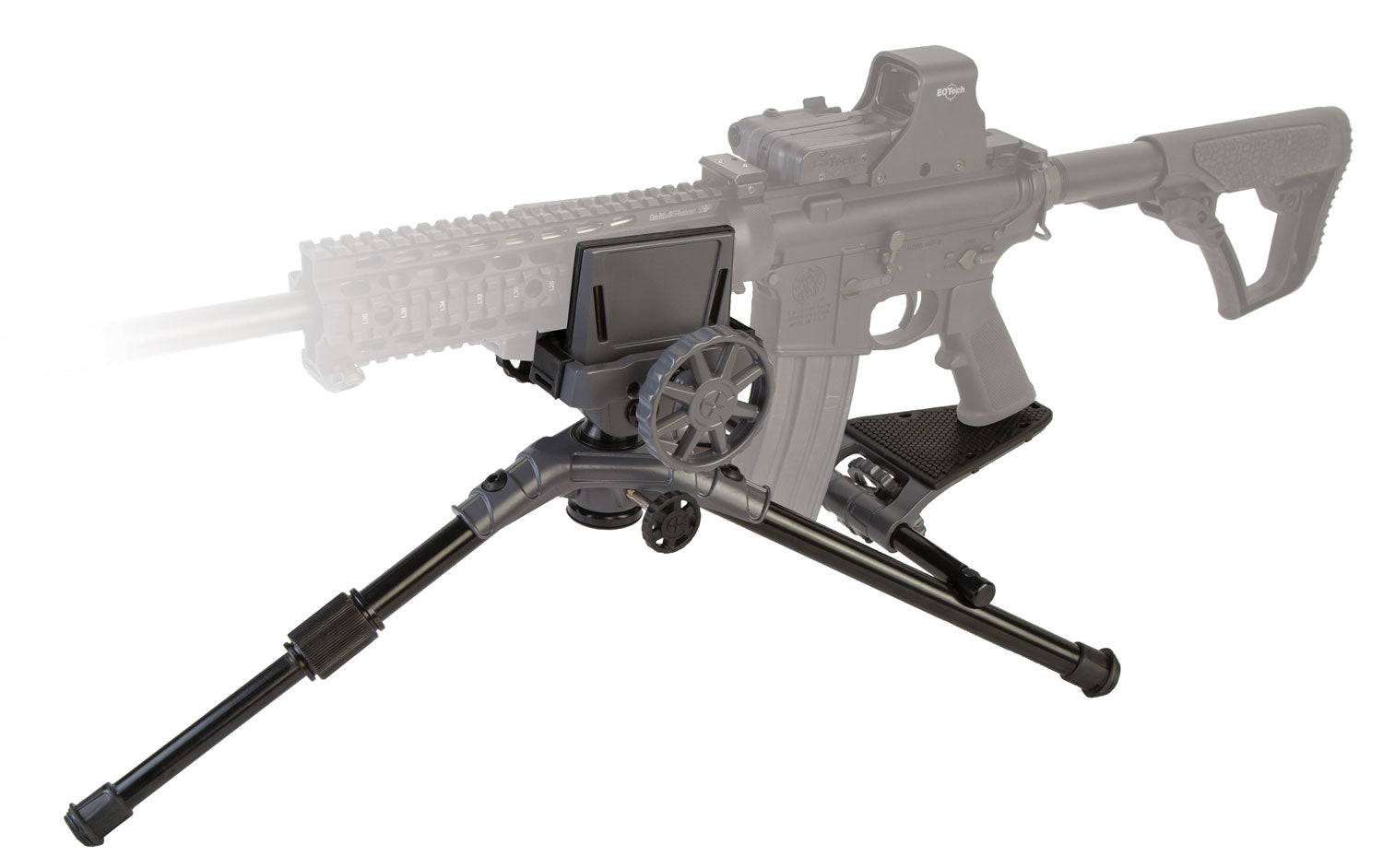 Caldwell Precision Turret Adjustable Shooting Rest Black Aluminum with Forend Clamp