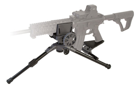 Caldwell Precision Turret Adjustable Shooting Rest Black Aluminum with Forend Clamp