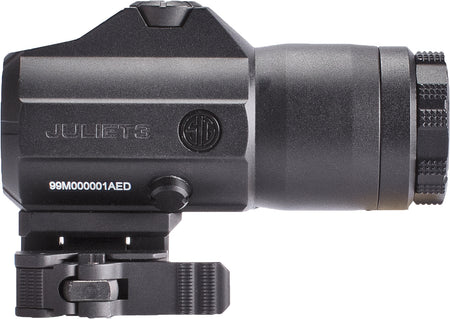 Sig Sauer Juliet3 Black 3x 24mm Magnifier Flip-Away QD Mount IPX8 Waterproof