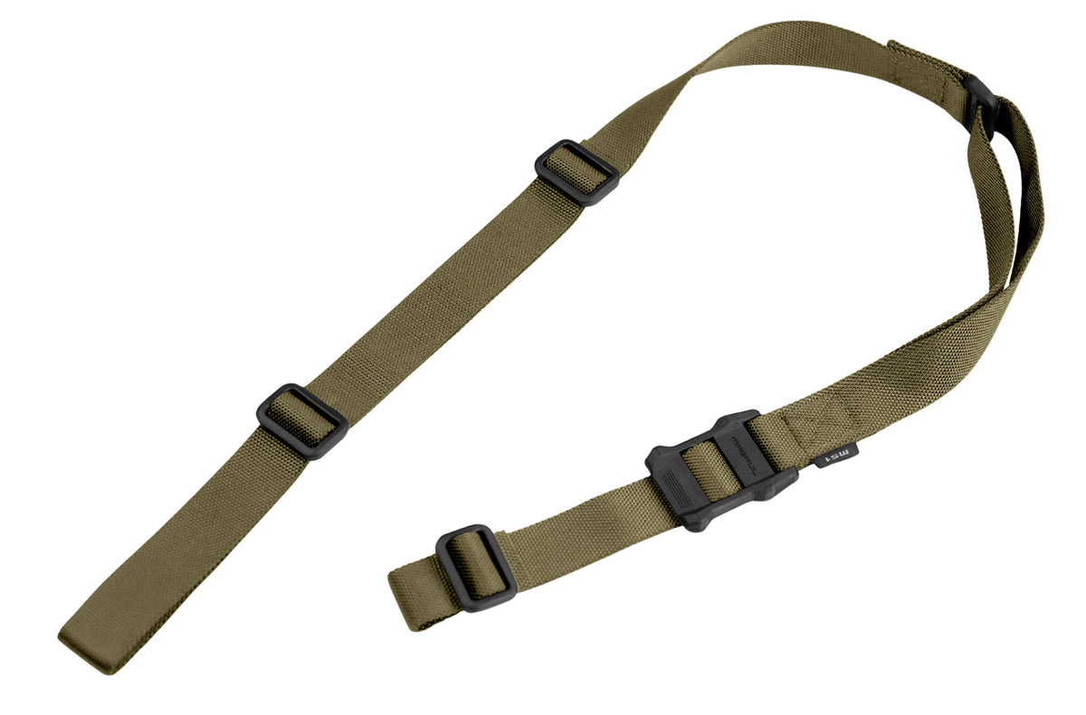 Magpul MAG513RGR MS1 Adjustable Ranger Green Nylon 48"-60" Two-Point Rifle Sling