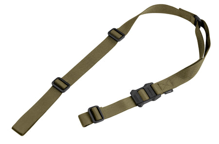 Magpul MAG513RGR MS1 Adjustable Ranger Green Nylon 48"-60" Two-Point Rifle Sling