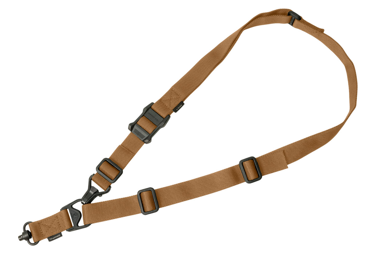 Magpul MAG515COY MS3 GEN2 Single QD Adjustable Coyote Tan Nylon 48"-60" One-Two Point Rifle Sling