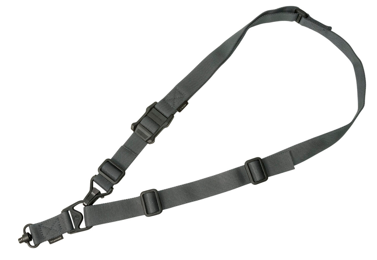 Magpul MAG515GRY MS3 GEN2 Single QD Adjustable Gray Nylon 48"-60" One-Two Point Rifle Sling
