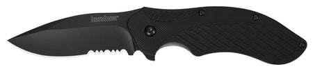 Kershaw 1605CKTST Clash 3.1-Inch Folding Partially Serrated Drop Point 8Cr13MoV SS Blade Black Glass-Filled Nylon Handle