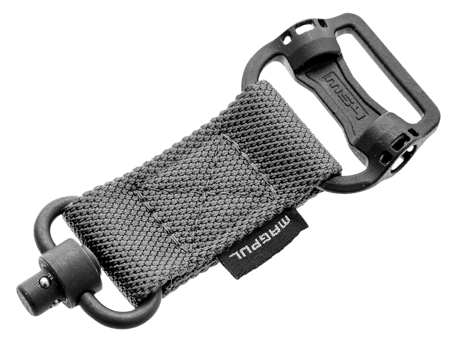 Magpul MAG519-GRY Two-to-One-Point Sling Adapter – Stealth Gray, QD Swivel, 1.25" Nylon, AK/AR Platform