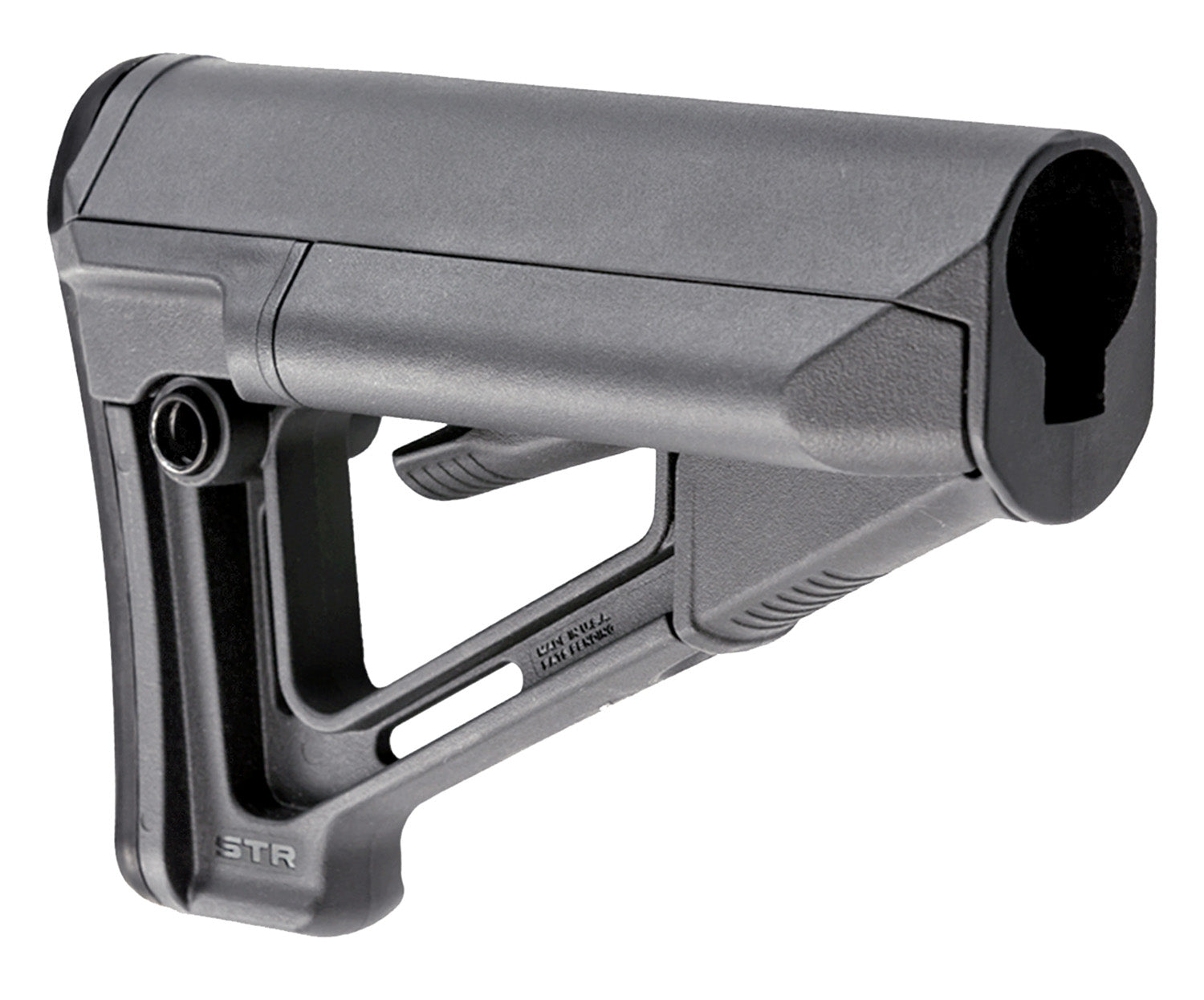 Magpul MAG470-GRY STR Carbine Buttstock Stealth Gray for AR-15, M16, M4 with Mil-Spec Receiver Extension