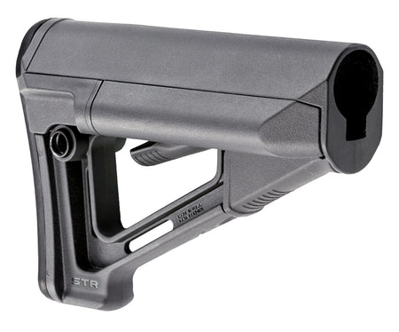 Magpul MAG470-GRY STR Carbine Buttstock Stealth Gray for AR-15, M16, M4 with Mil-Spec Receiver Extension