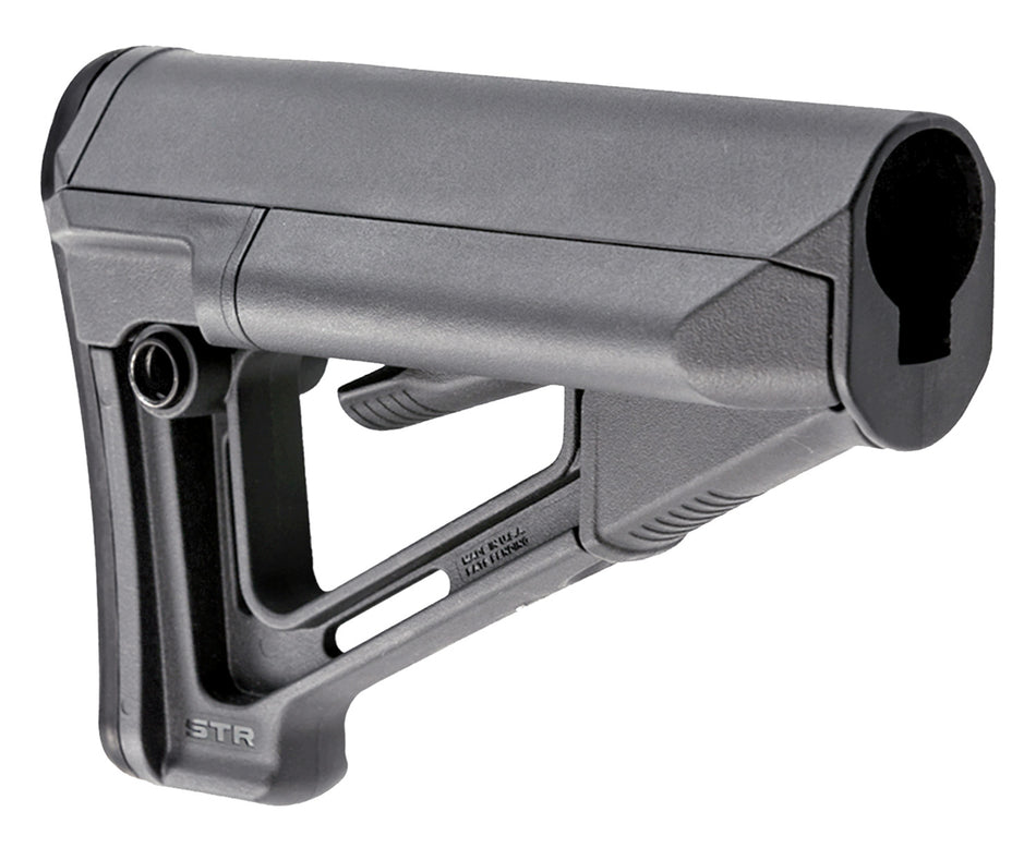 Magpul MAG470-GRY STR Carbine Buttstock Stealth Gray for AR-15, M16, M4 with Mil-Spec Receiver Extension