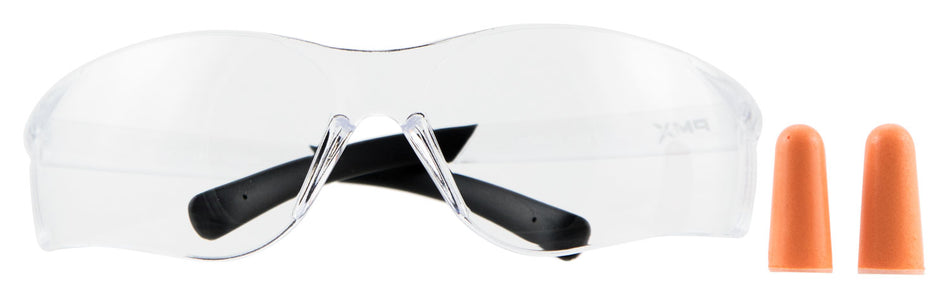 Pyramex PYS2510SDP Ztek Clear Lens Safety Glasses with DB1000 Earplug Combo Kit