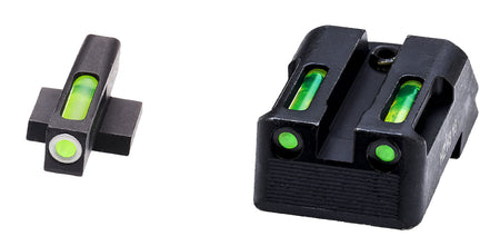 HiViz KBN321 LiteWave H3 Night Sight Set Green Tritium White Outline for Kimber 1911