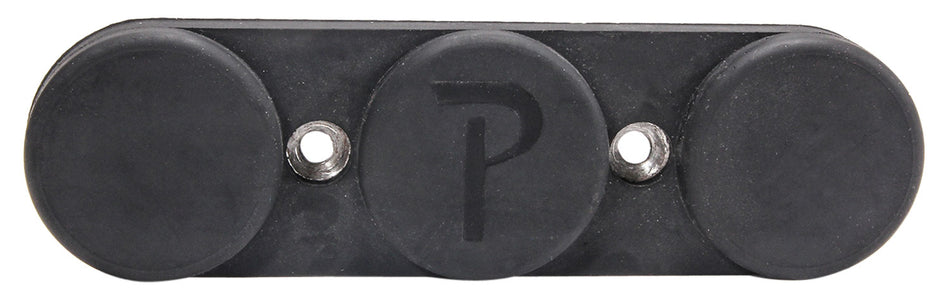 Pachmayr 03190 Pac-Mag Gun Magnet Black Overmolded Rubber Wall Mount