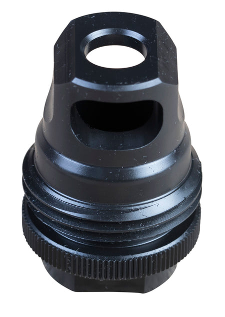 SilencerCo AC2627 Black Steel ASR Muzzle Brake 30 Caliber 5/8"-24 tpi
