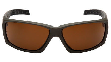 Pyramex VGSG718T Venture Gear Overwatch Tactical Glasses Bronze Lens Scratch Resistant OD Green Frame