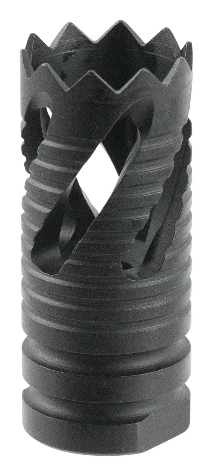 TacFire AR-15 MZ1021 Thread Crown Muzzle Brake 5.56 NATO Black Oxide Steel 1/2-28