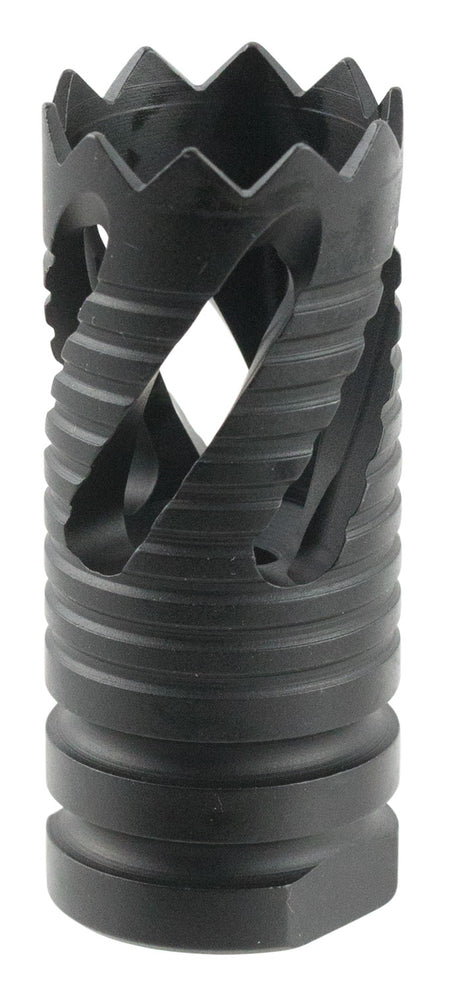 TacFire AR-15 MZ1021 Thread Crown Muzzle Brake 5.56 NATO Black Oxide Steel 1/2-28