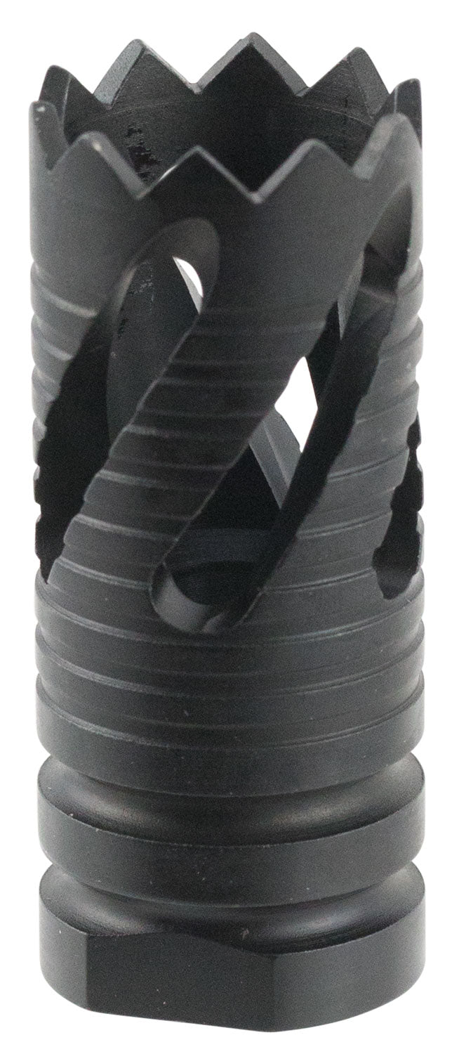 TacFire AR-10 MZ10213B Thread Crown Muzzle Brake 308 Win Black Oxide 5/8-24 Steel
