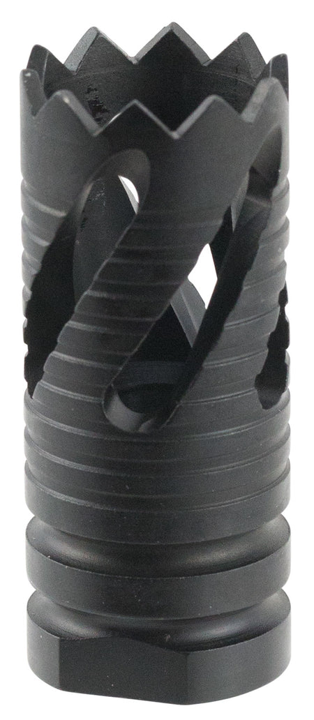 TacFire AR-10 MZ10213B Thread Crown Muzzle Brake 308 Win Black Oxide 5/8-24 Steel