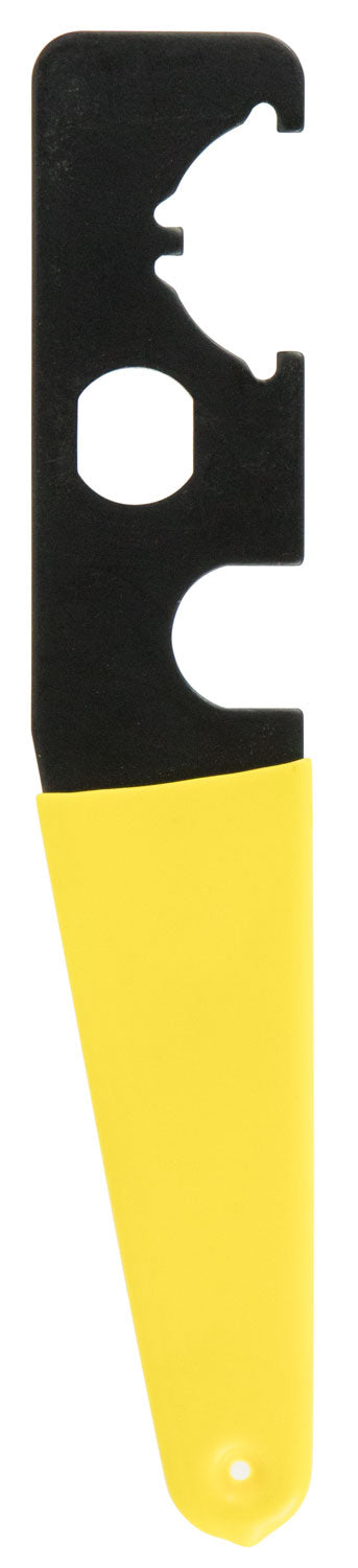 TacFire TL006 AR-15 Stock Wrench Armorer's Tool Steel Black/Yellow Rubber Handle A1/A2/A4 Compatible