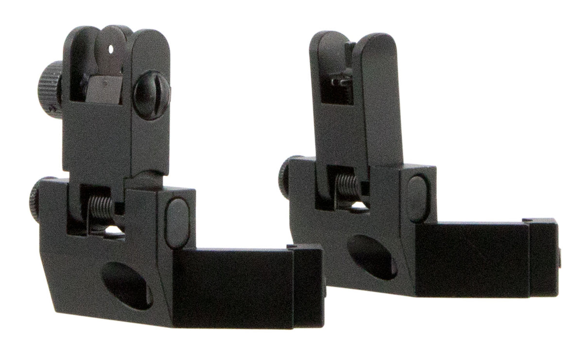 TacFire IS003 Aluminum 45-Degree Flip-Up Iron Sight Set for AR Platform