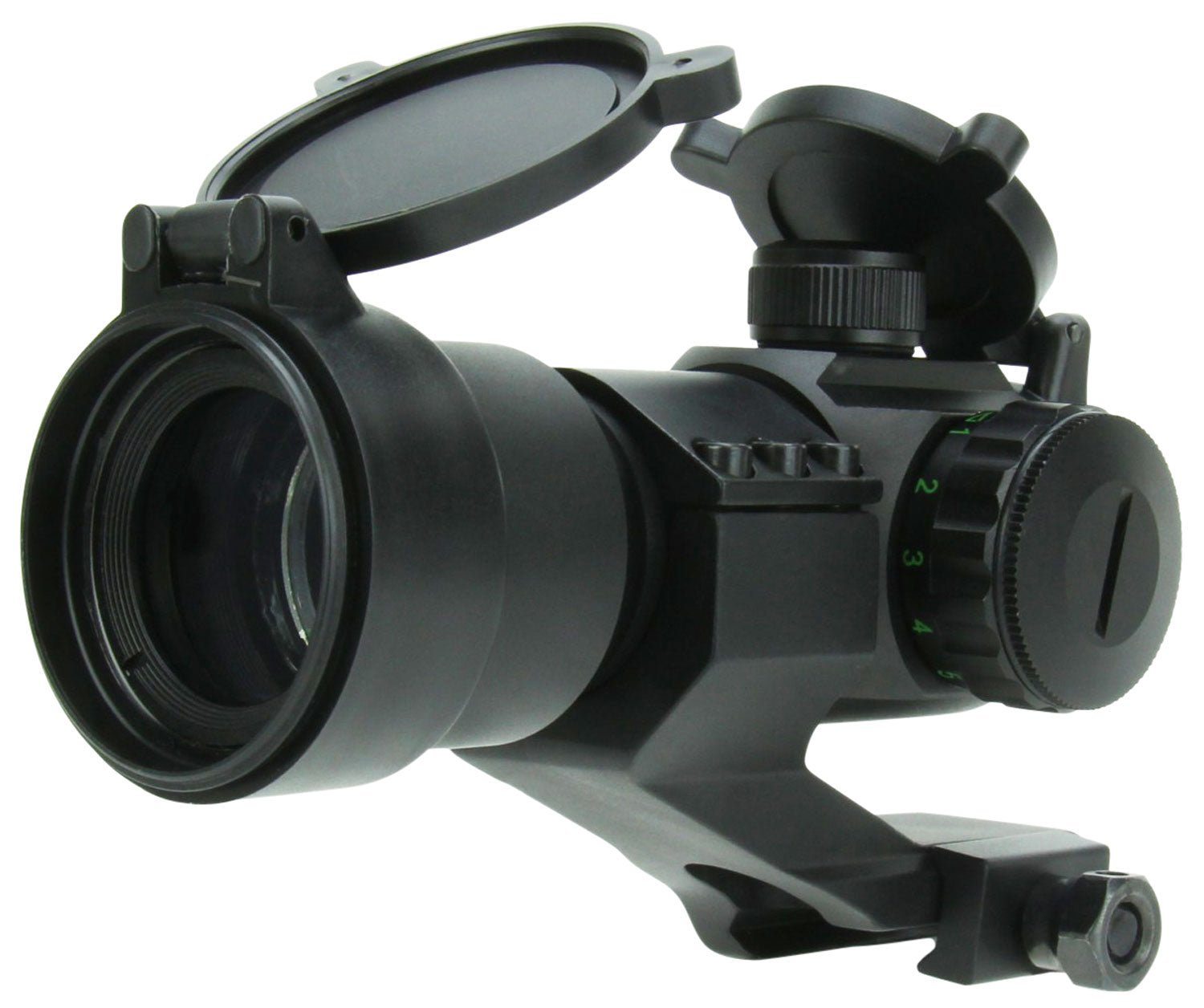 TacFire RD004 Black Anodized 1x30mm Dual Illuminated Red Green Dot Sight 2 MOA