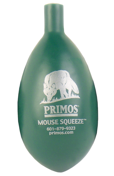 Primos 304 Mouse Squeeze Call - Squeeze-Operated Predator Lure, Green Rubber