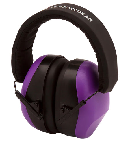 Pyramex VGPM8065C Venture Gear V80 26dB Hearing Protection Muff with Foam Earplugs Purple/Black 1 Pair