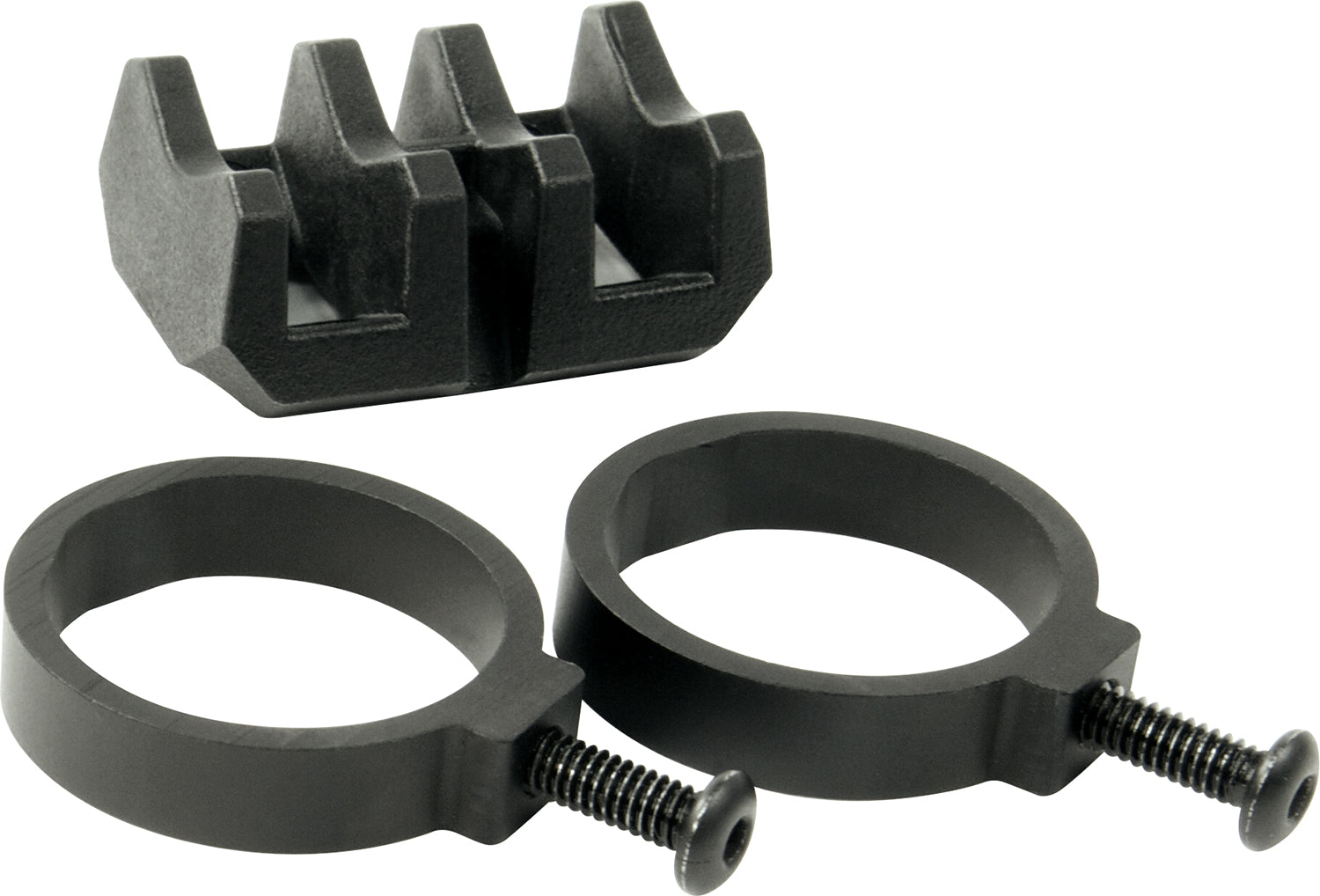 Magpul Light Mount V-Block and Rings MAG614-BLK Black Aluminum Polymer Universal Fit