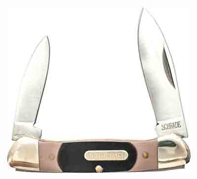 Old Timer Minuteman Folding Knife 2" Two-Blade Stainless with Delrin Handle