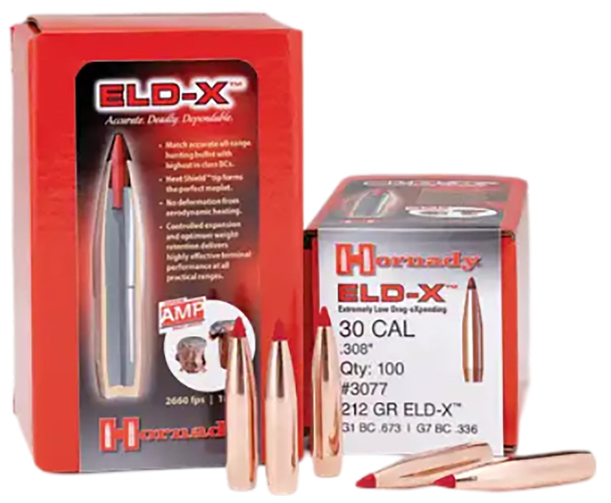 Hornady 2840 7mm .284 Diameter 162 Grain ELD-X Component Bullets Box of 100