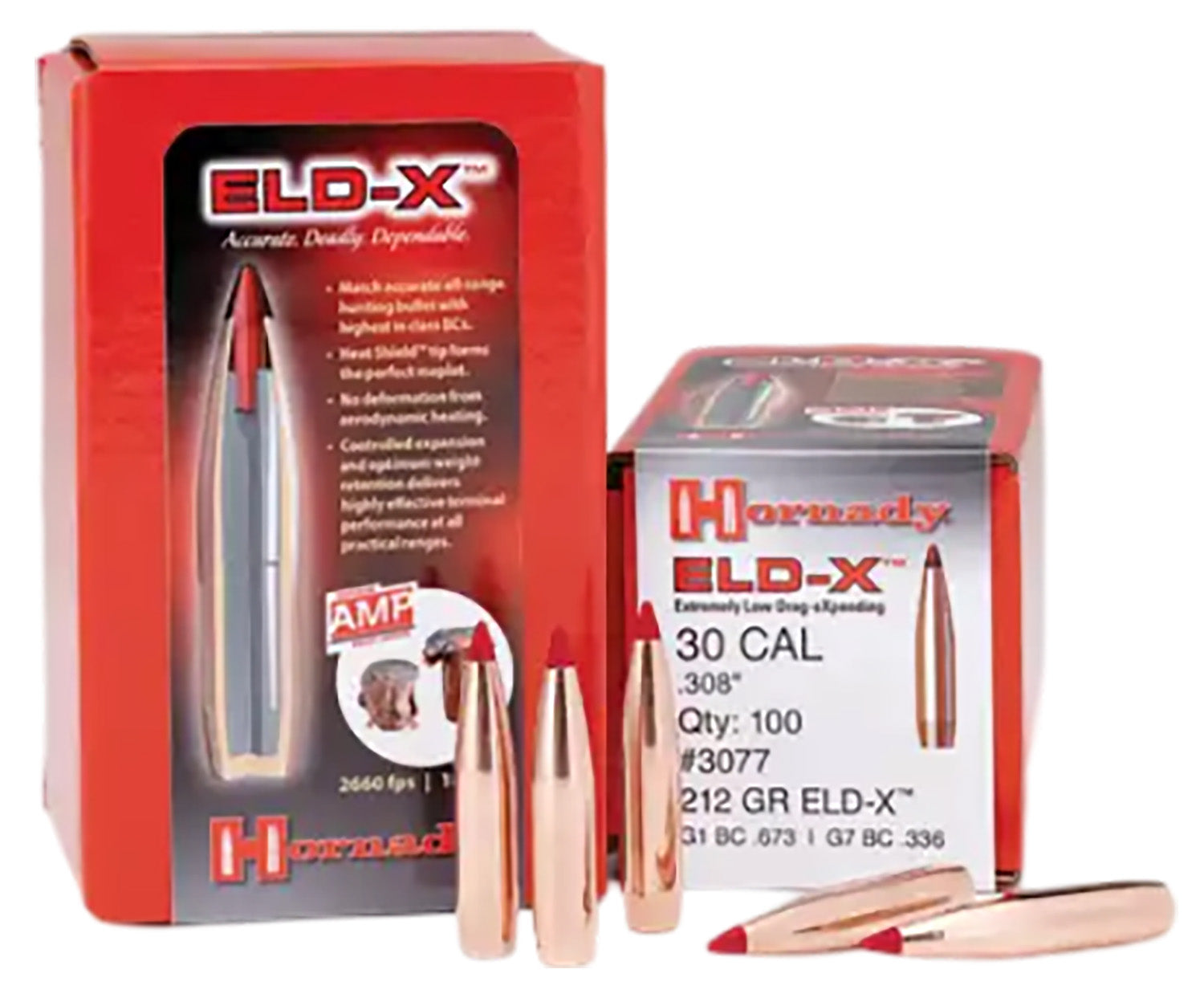 Hornady 2841 7mm .284 Diameter 175 Grain ELD-X Component Bullets Box of 100