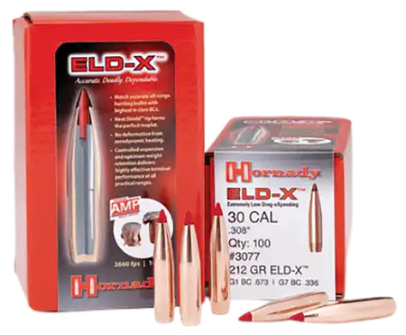 Hornady 2841 7mm .284 Diameter 175 Grain ELD-X Component Bullets Box of 100