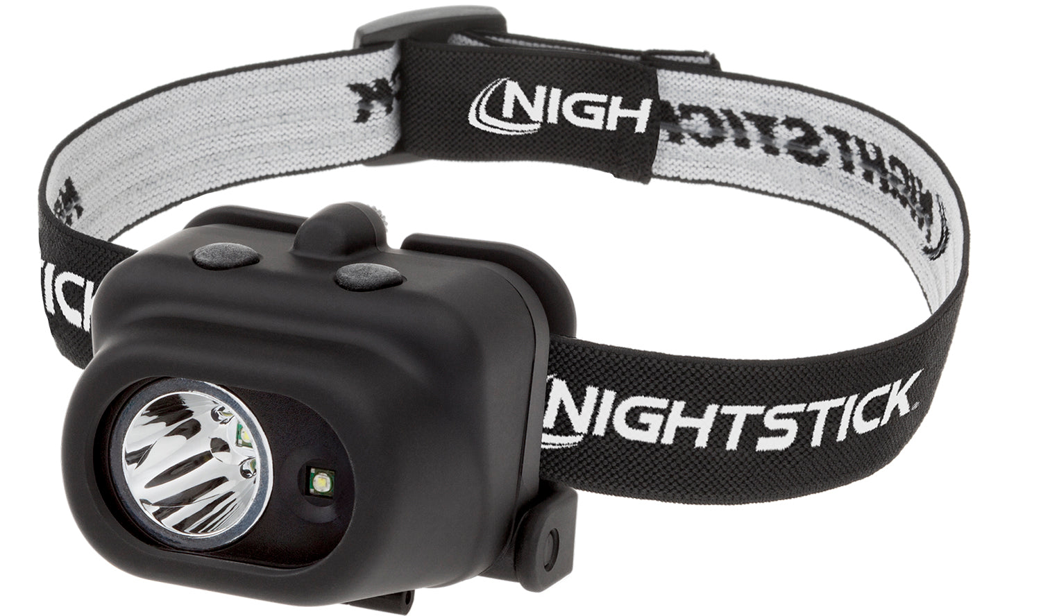 Nightstick NSP4608B Dual-Light Headlamp Black Multi-Position Tilt Head White LED