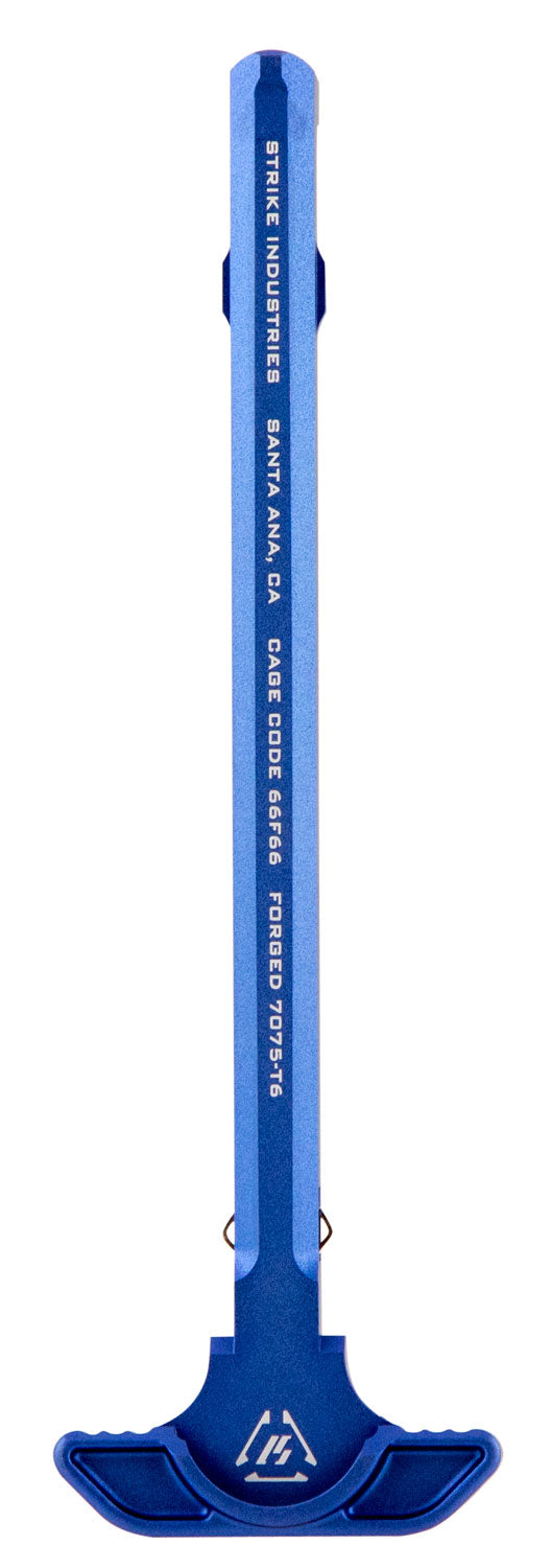 Strike Industries Blue Anodized AR-15 Latchless Charging Handle Aluminum
