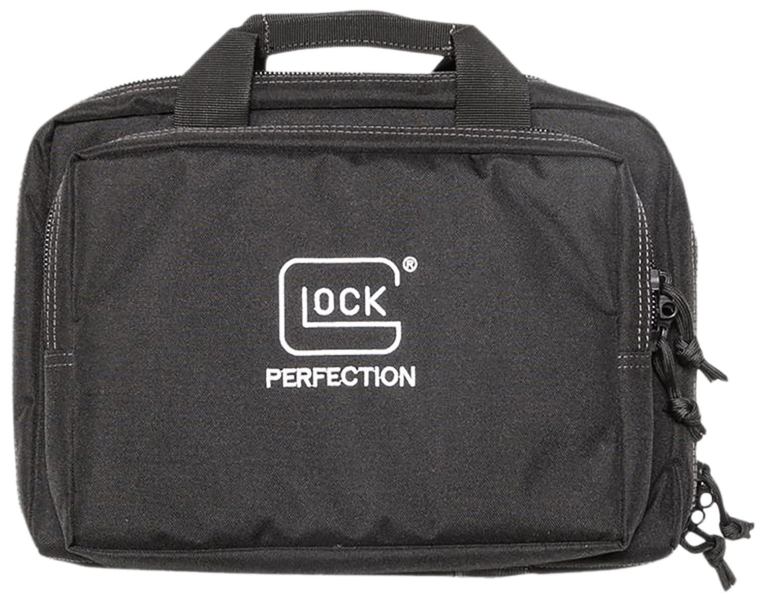 Glock AP60300 Double Pistol Case Black with Carry Handle Dual Padded Compartments and 5 Mag Holders