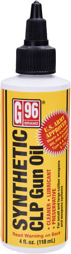 G96 Case Lot of 12 Synthetic CLP Gun Oil 4oz Twist Cap Bottles