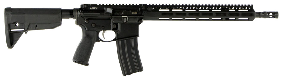 BCM 780750 RECCE-14 MCMR 223 Rem/5.56x45mm NATO 30+1 14.50" Steel Chrome Lined Barrel, Mod 3 Compensator, Anodized 7075-T6 Aluminum Receiver, Synthetic 6 Position Stock, Ambidextrous Safety