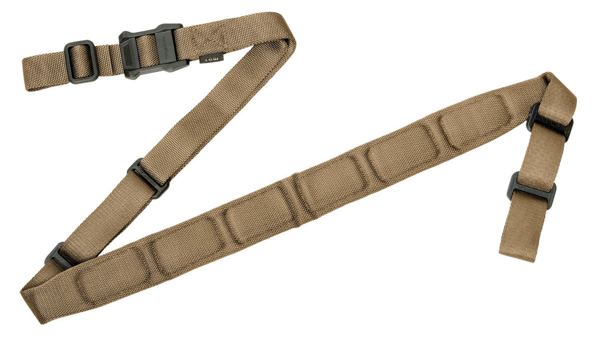 Magpul MAG545COY MS1 Padded Rifle Sling Coyote Tan Nylon 48"-60" Two-Point