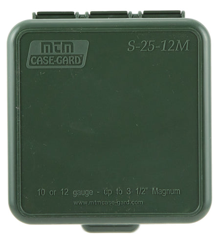 MTM S2512M11 Shotshell Ammo Box Flip-Top Multi-Gauge Forest Green Polypropylene 25rd