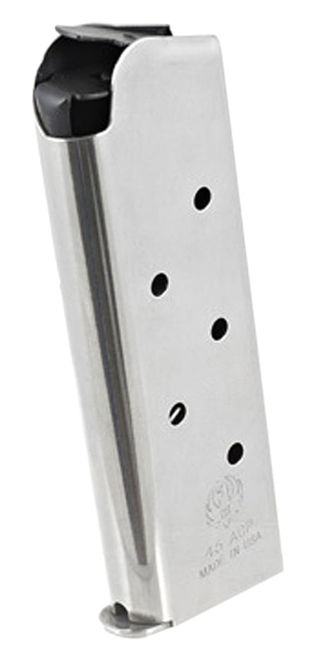 Ruger 90664 SR1911 Officer Pistol Magazine 45 ACP 7 Round Stainless