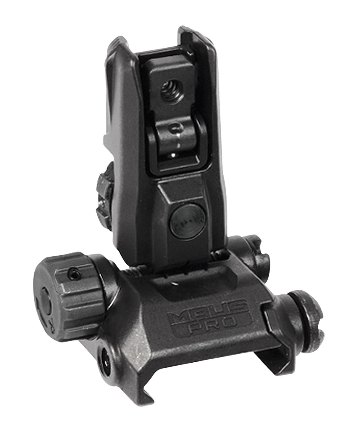 Magpul MAG527-BLK MBUS Pro LR Rear Backup Sight Adjustable Steel Black AR-15