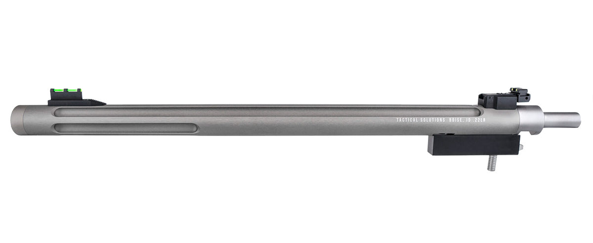 Tactical Solutions X-Ring 22 LR Takedown Replacement Barrel 16.50" Gunmetal Gray Finish Ruger 10/22