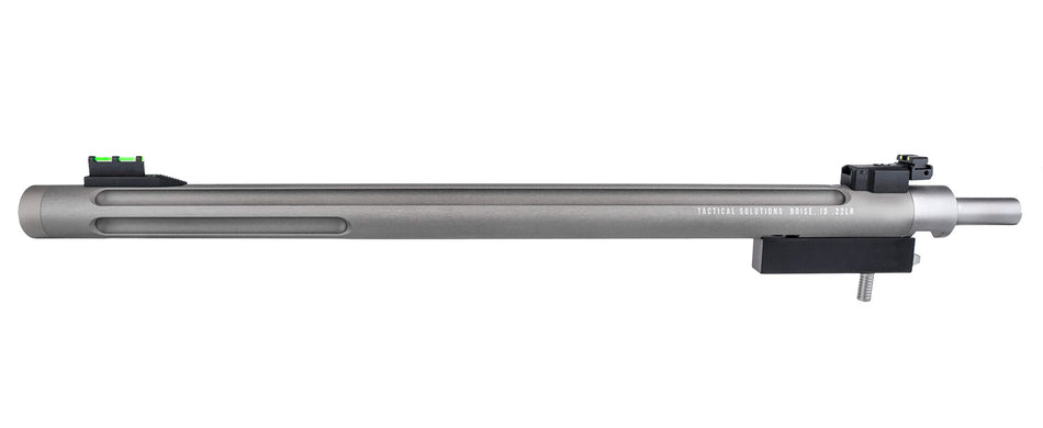 Tactical Solutions X-Ring 22 LR Takedown Replacement Barrel 16.50" Gunmetal Gray Finish Ruger 10/22