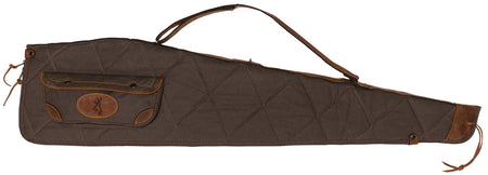 Browning 1413886948 Lona 48" Canvas Rifle Case Flint/Brown Finish Foam Padded
