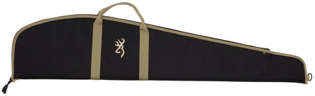 Browning 1410049244 Plainsman 44" Black/Tan Polyester Rifle Case Open-Cell Foam
