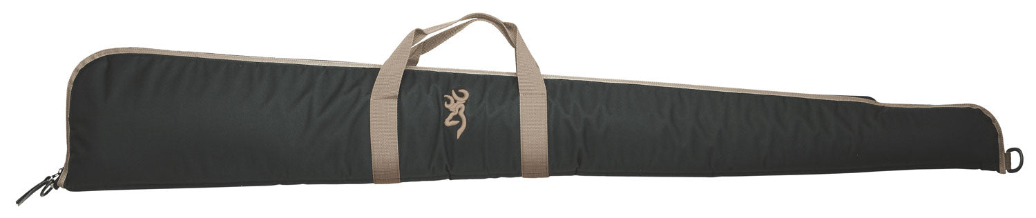 Browning 1410049152 Plainsman 52" Black/Tan Polyester Shotgun Case Foam Padded