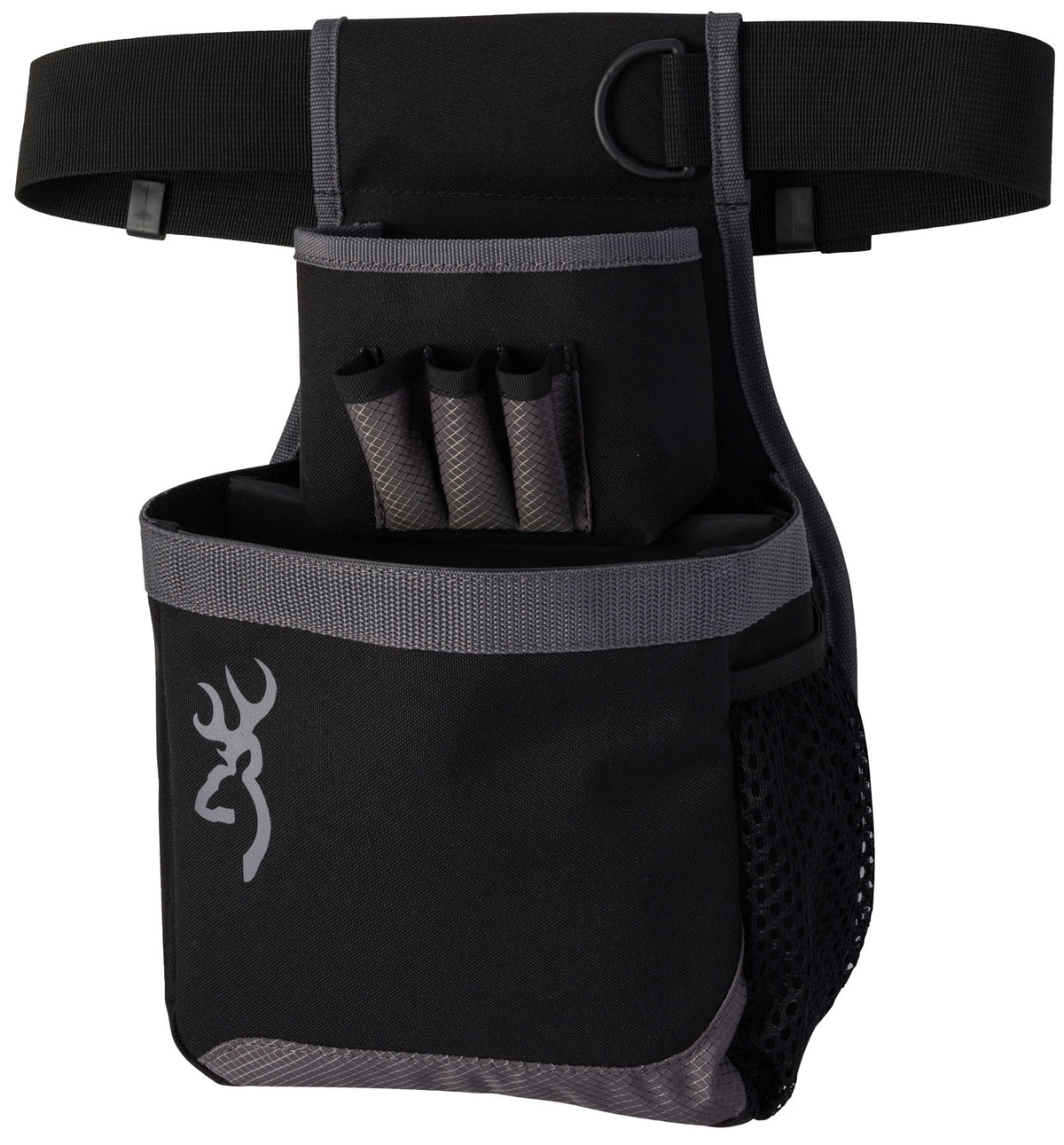 Browning 121062692 Flash Shotgun Shell Pouch Gray Nylon 1 Box Capacity Adjustable Belt