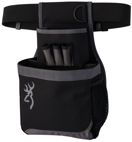 Browning 121062692 Flash Shotgun Shell Pouch Gray Nylon 1 Box Capacity Adjustable Belt