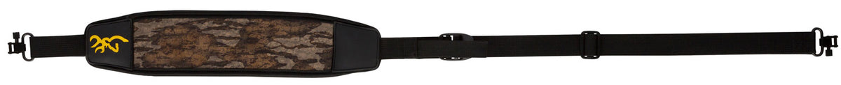 Browning Waterfowl Adjustable Neoprene Sling with Swivels - Mossy Oak Bottomland