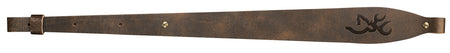 Browning Big Buckmark Top Grain Leather Rifle Sling with Brass Hardware