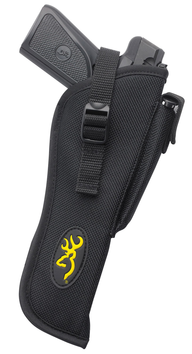 Browning OWB Buck Mark Holster Black Ballistic Nylon Belt Loop with Mag Pouch Fits Most Buck Mark Pistols Right Hand